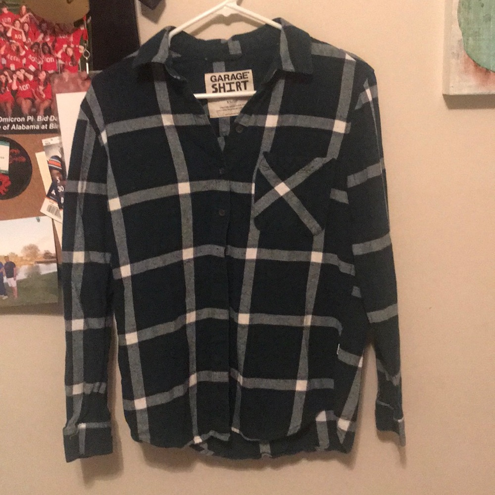 Hunter green Garage Flannel